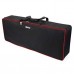BKB20-130-101  Keyboard bag 88key, 130x48x22cm Black with Red piping