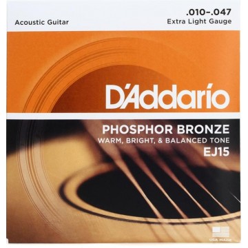 EJ15 Phosphor Bronze Extra Light 10-47 Acoustic Guitar String