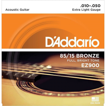 EZ900 85/15 Bronze Extra Light 10-50  Acoustic Guitar String