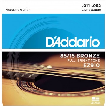 EZ910 85/15 Bronze Light 11-52 Acoustic Guitar String